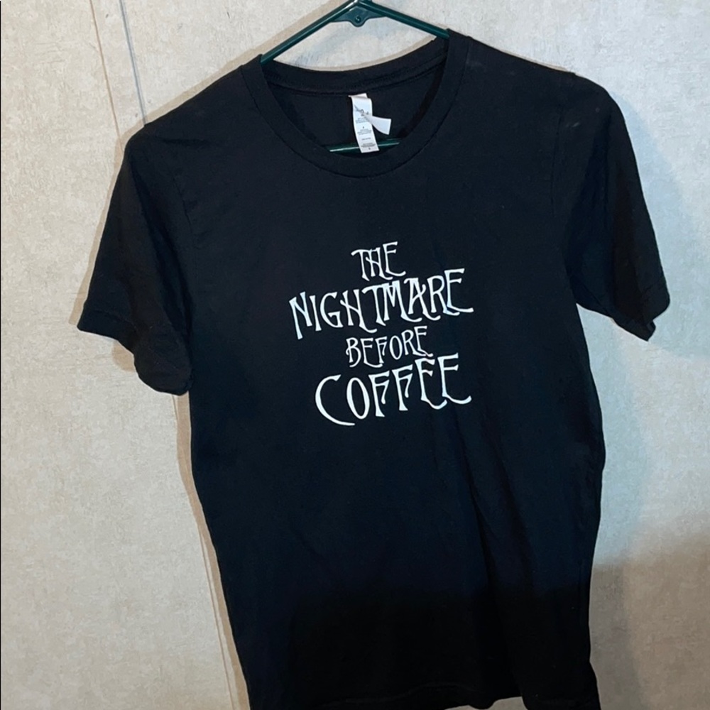 The nightmare before coffee tee